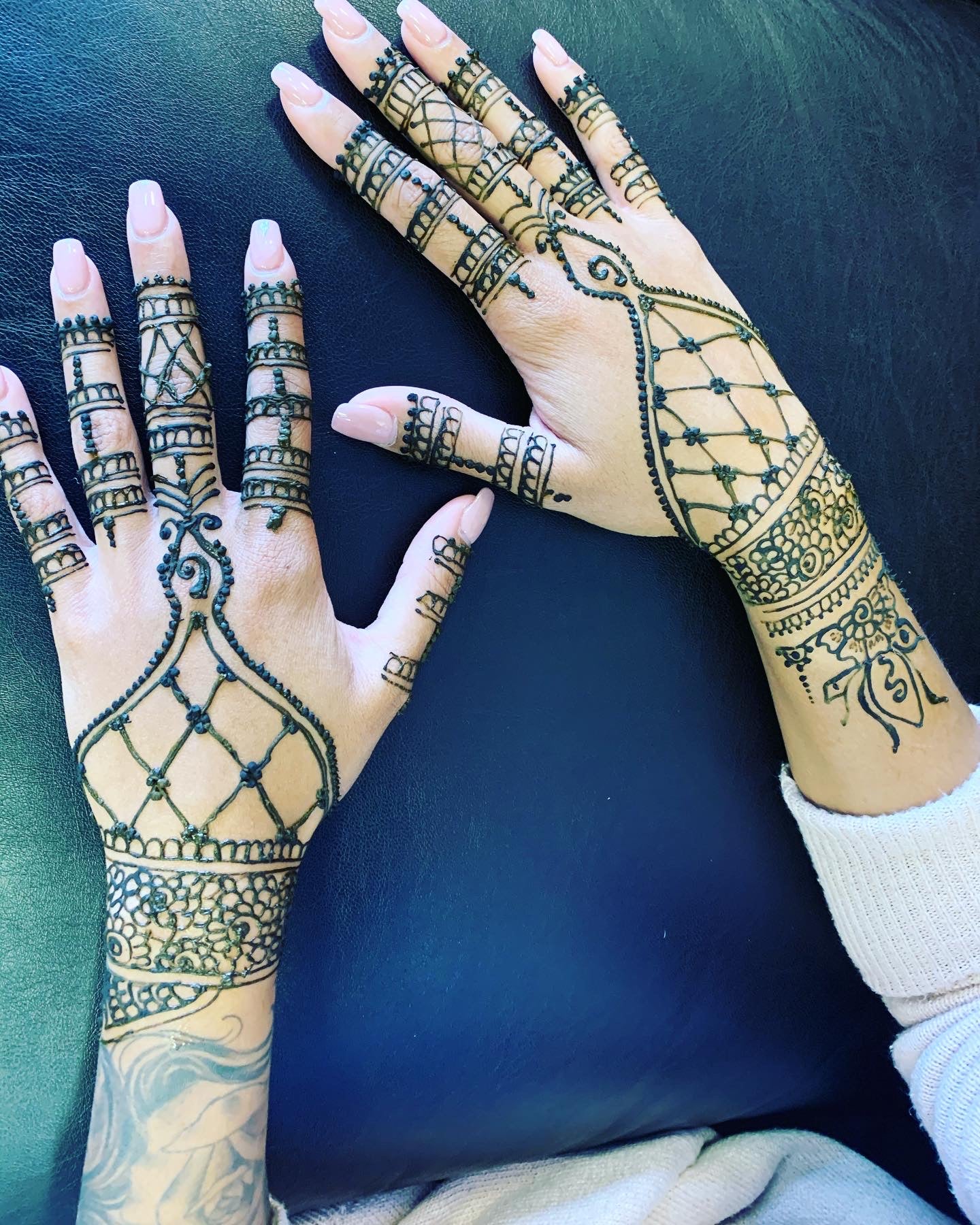 Henna Tattoo Design in Las Vegas Rosy Eyebrow Threading