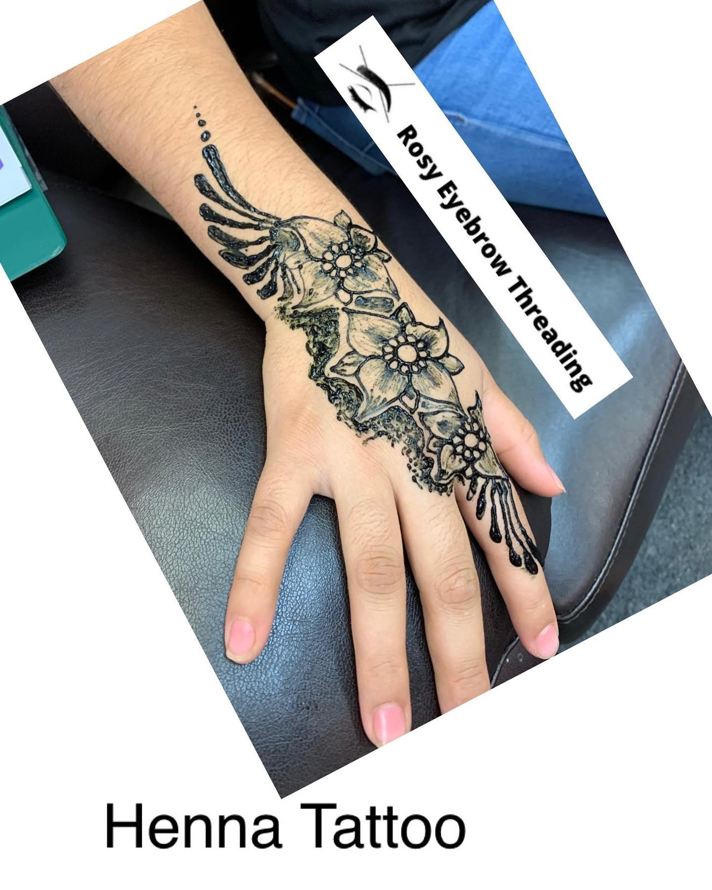 flower henna tattoo design in las vegas